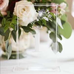 Floral Table Numbers